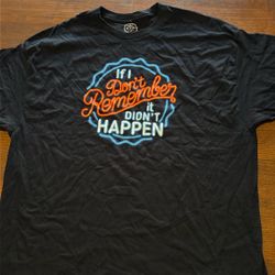 Men Clothes Size XL & 2XL Funny Novelty T Shirt 