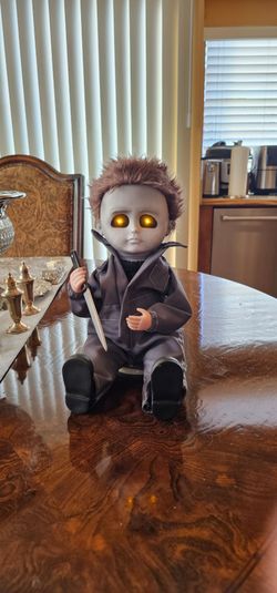 Michael Myers Horror Animated Light Up Halloween 2 Doll 12" / Animatronic / Collectible / Rare / HTF / Collector / Gift / Toy / Figure / Man Cave