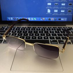 Gold Cartier Sunglasses 