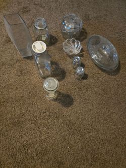 Collection Of Glass Vases And Containers