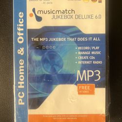 MusicMatch Jukebox 6 Deluxe PC CD sort edit Tags MP3 Music New Sealed