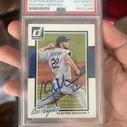 Dodger Clayton Kershaw Autograph