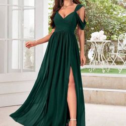 Dark green dress