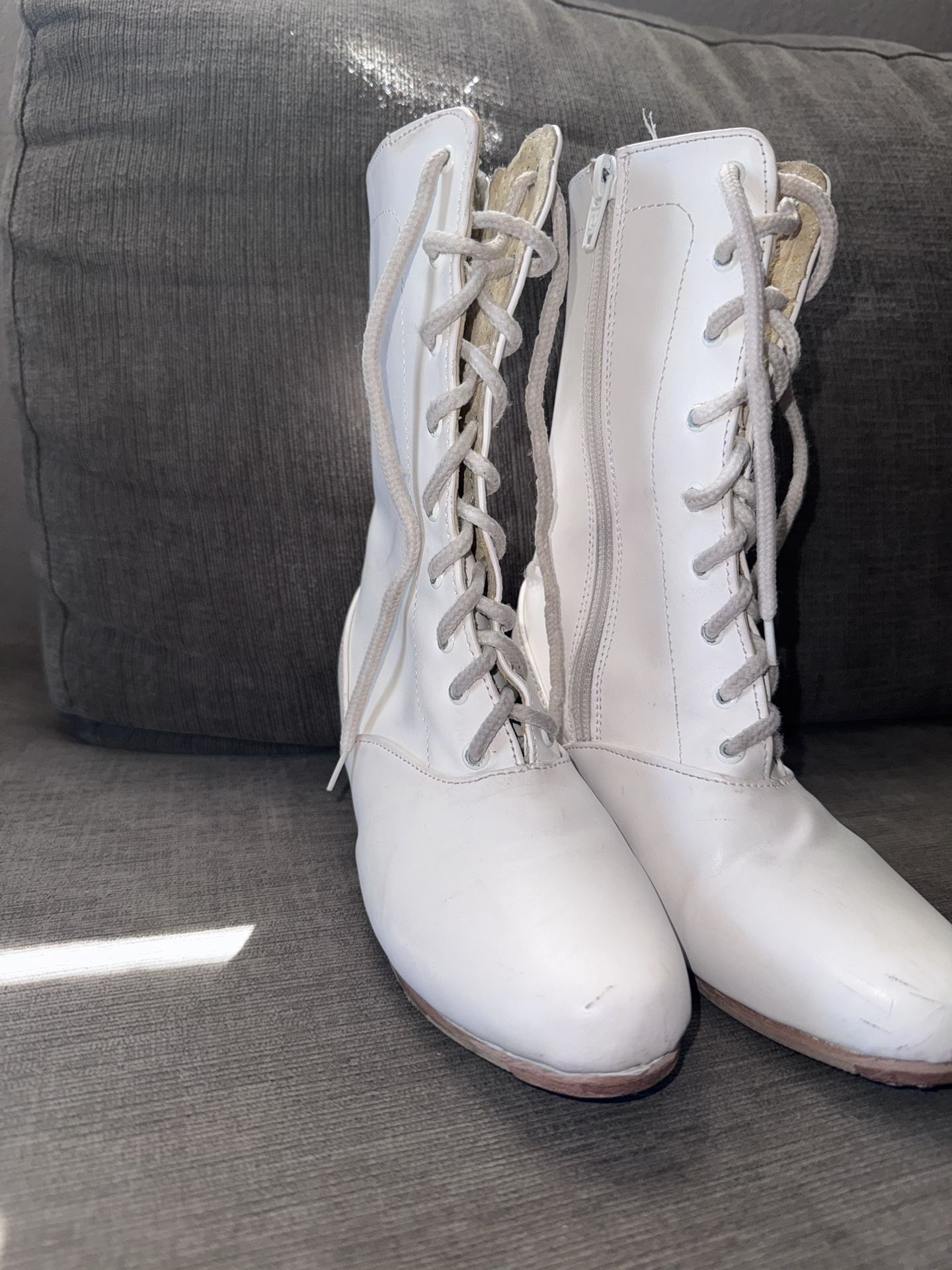 Folklorico White Boots 13 1/2
