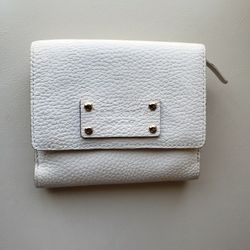 Gently used Kate Spade leather white wallet