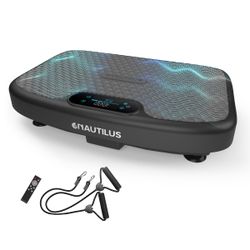 Nautilus Vibratone Pro Vibration Plate Exercise Machine Black