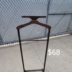 Wood butler 
This vintage valet stand is a must-have for any gentleman's bedroom. $68
Pick up in Harlingen near Walmart.
Antiques, Telephones & Flags
