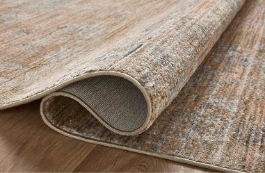New 3x10 Loloi Jean Stoffer Katherine Copper/Steel Runner Accent Area Rug