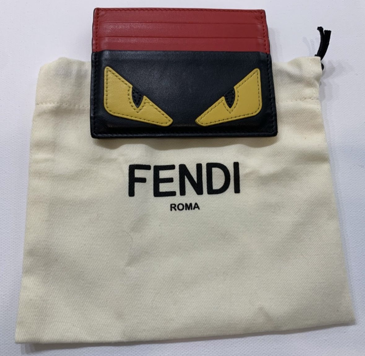 Fendi Monster Card Holder Leather 80973