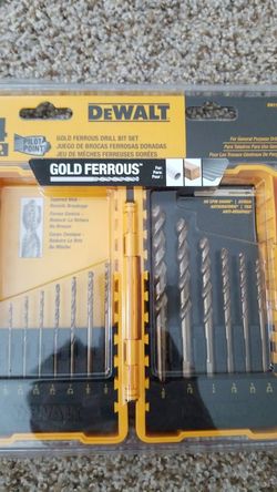 DeWalt 14pc Gold Ferrous Drill Bit Set