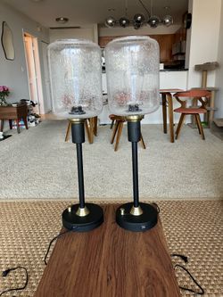Pair of Industrial Modern Table Lamps