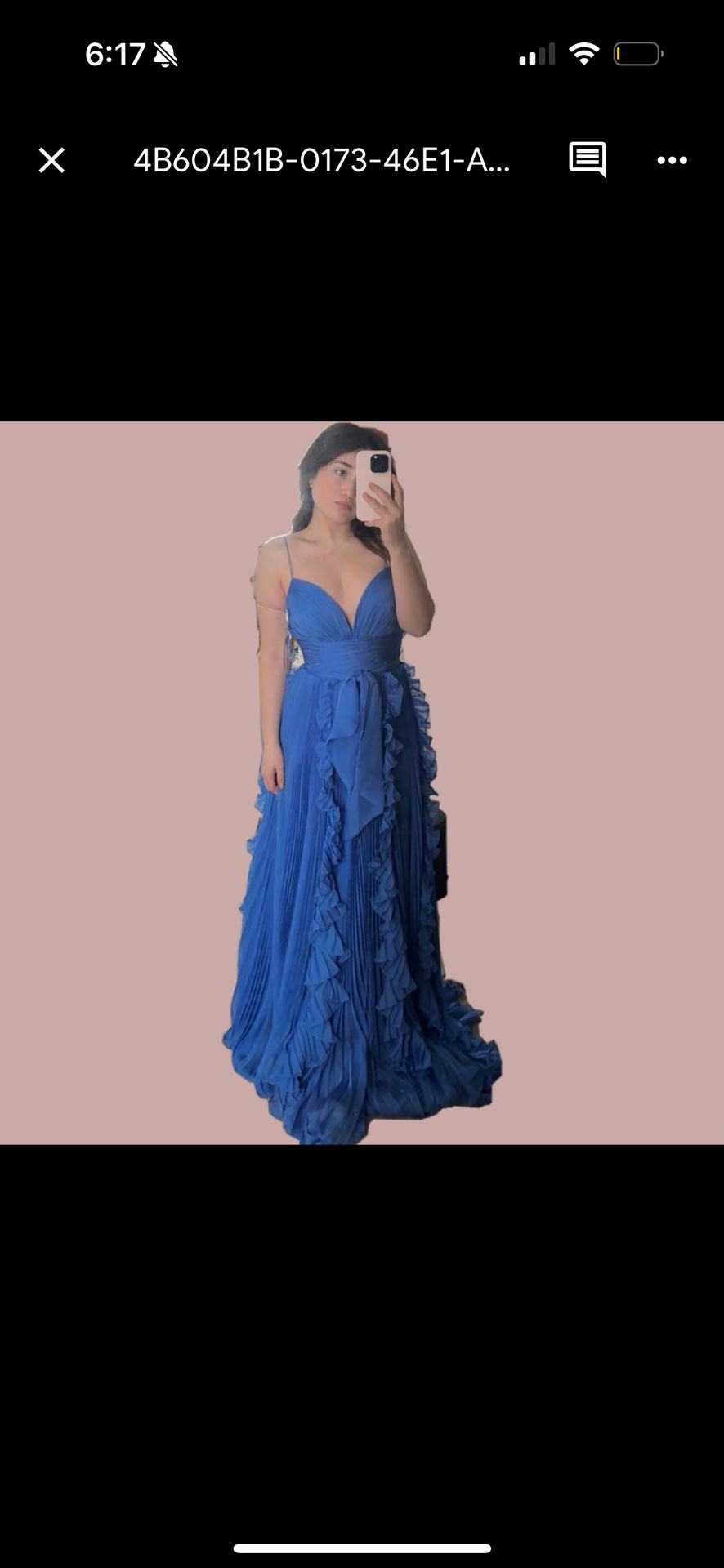 Sherri Hill Blue Prom Dress