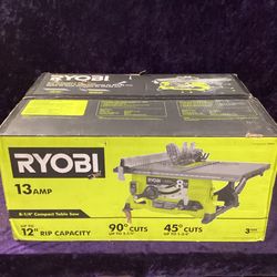 🧰🛠RYOBI 13 Amp 8-1/4” Compact Portable Corded Jobsite Table Saw(No Stand)-NEW!-$115!🧰🛠