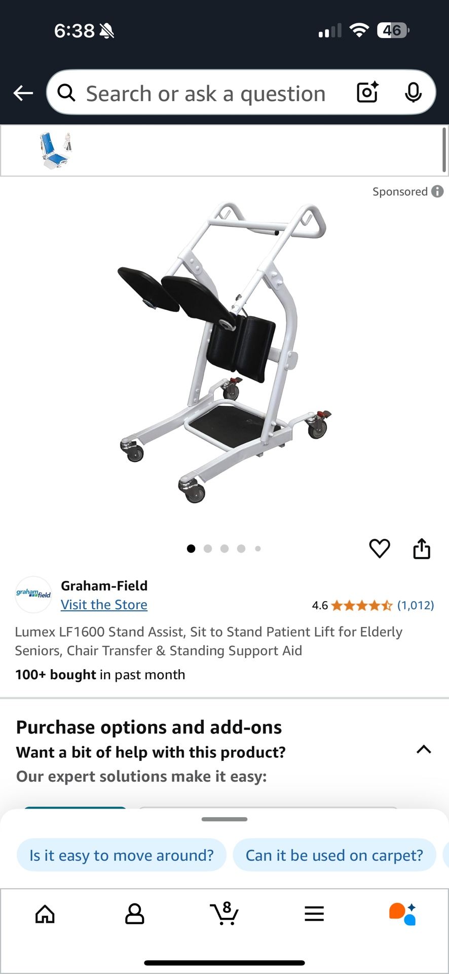 Like New Lumex LF1600 Sara Sally Sit To Stand