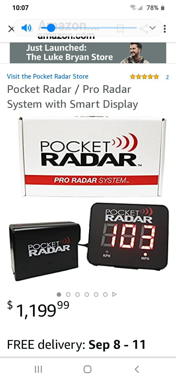Pocket radar Pro radar system