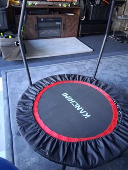 Trampoline with handle