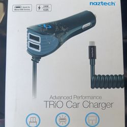 A,TRIO CAR CHARGER ADVANCE PERFORMANCE CHARGE 3-DEVICES SIMULTANEOUSLY