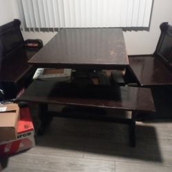 Breakfast Nook Wood Table