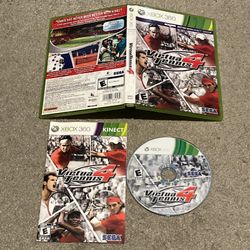 Virtua Tennis 4 (Microsoft Xbox 360, 2011) Complete CIB w/ Manual