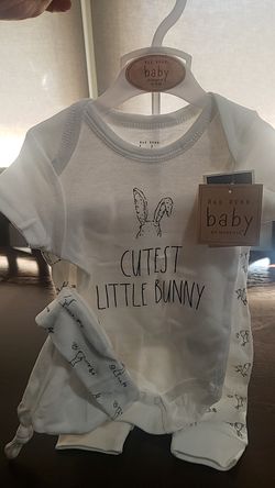 Rae Dunn Cutest Little Bunny Baby Outfit