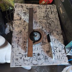 Starrett combination square featuring a cast iron protractor head.