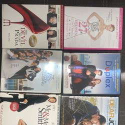 27 Dresses Duplex Dear John Devil Wears Prada My Big Fat Greek Wedding Me & Mrs smith