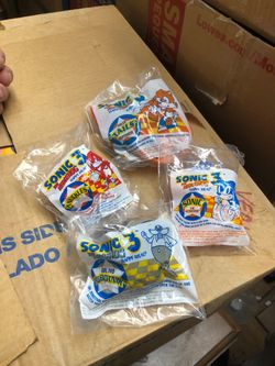 4 1993 Sonic 3 the hedgehog happy meal toys