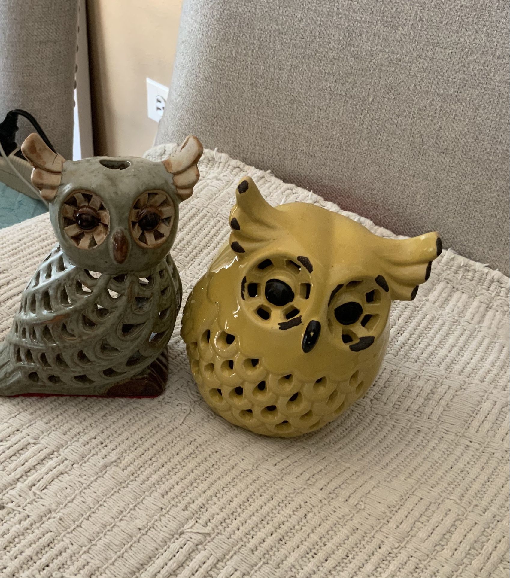 Owl Candle Holders 