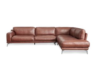 Scandinavian Designs *formerly Plummers* PERUNA Leather Right Sectional Saddle Brown  *Firm price *Irvine Spectrum pickup  