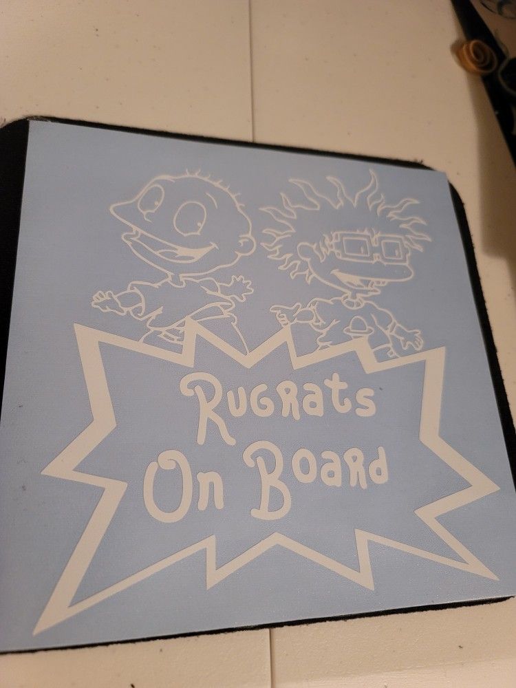 Rugrats On Board Car Decal Sticker