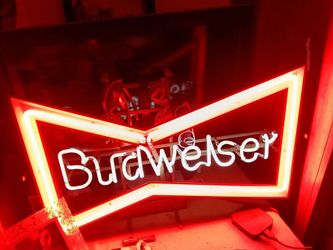 Vintage Budweiser Neon Light