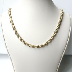 5MM Gold Stainless Steel Rope Chain