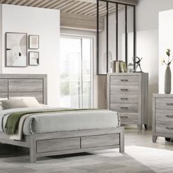 Hopkins Driftwood Platform Bedroom Set