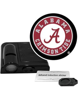 Football Alabama Crimson Tide LED Car Door Light - Officially Licensed NCAA Wireless Projector - Show Your Team Pride - Battery Operated, Universal Fi