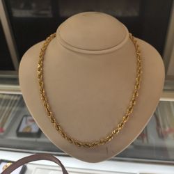 10k Solid Gold Rope Chain 51.8 Grams Layaway Available 10% Down If You Interested Please Make Sure You Ask For Maribel Thank You 