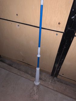 String Mop with Blue Handle