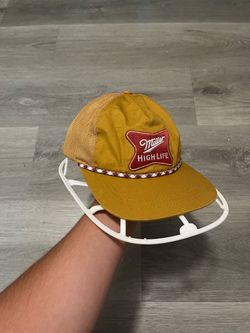 Miller Lite High Life Red/Yellow Twill Rope Trucker Hat