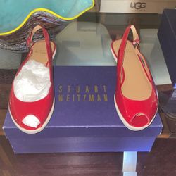 Stuart Weitzman Red Patent “Freshy Flame” 
