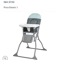Kids High Chair Foldable 