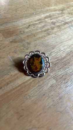 Vintage guardian angle pin