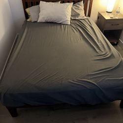 Queen Bed (frame + mattress)