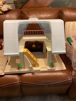 Vintage Little Tikes Dollhouse Light Blue Roof