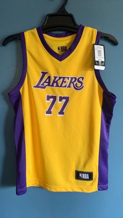 LOS ANGELES LAKERS LUKA DONCIC JERSEY KIDS SIZE LARGE