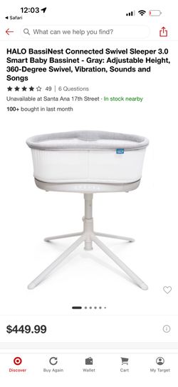 HALO BassiNest Connected Swivel Sleeper 3.0