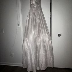 Silver Homecoming/Prom Dress