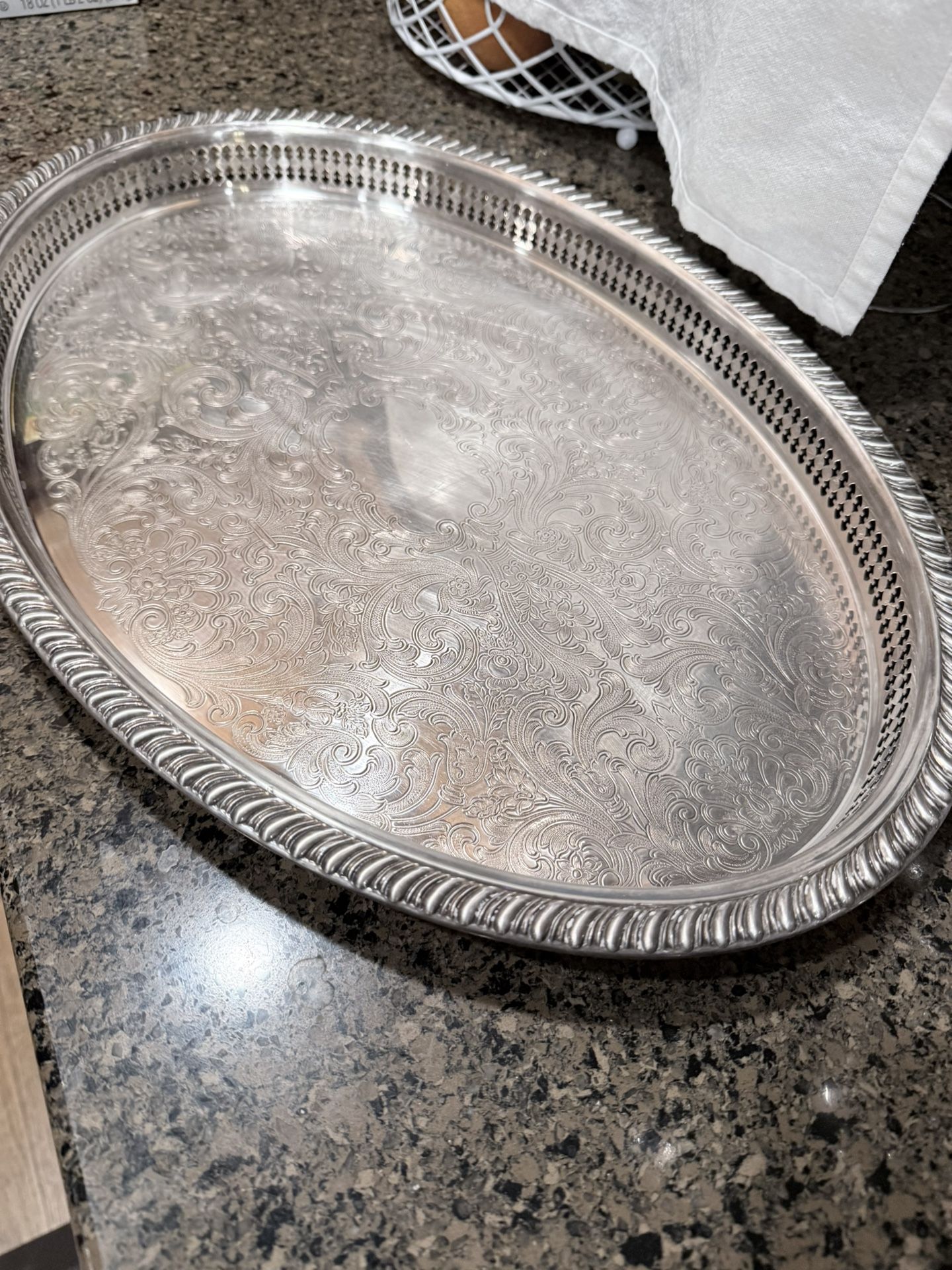 Beautiful Silver Plated Tray