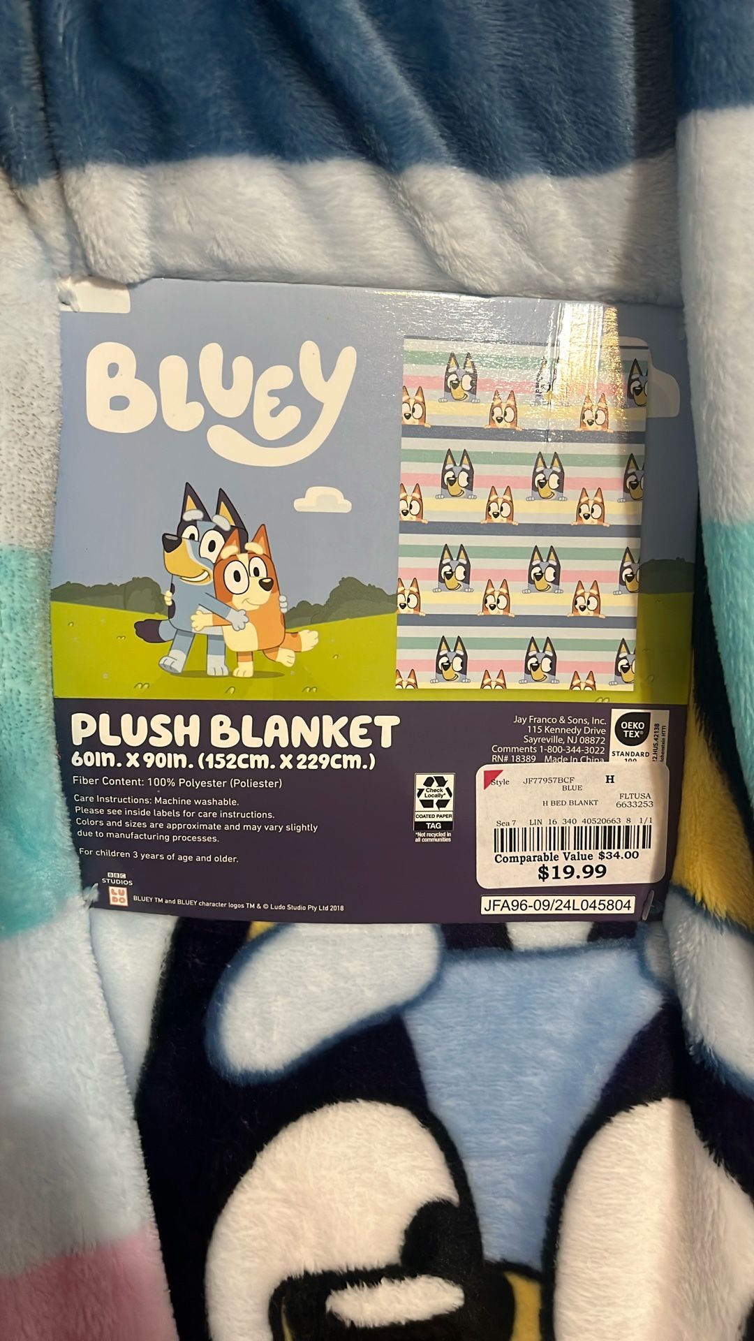 Bluey Throw Blanket