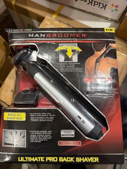 Mangroomer Ultimate Pro Back Shaver 3016 – Rechargeable, 2 Flex Heads