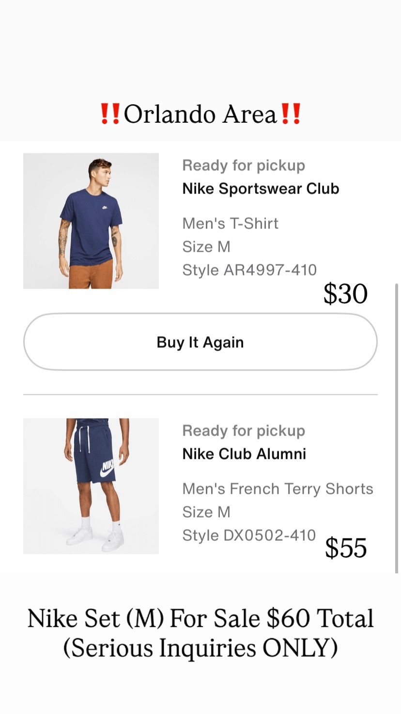 Nike Set/Midnight Navy/Medium Size