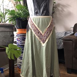 Persaman New York Beaded Maxi Skirt